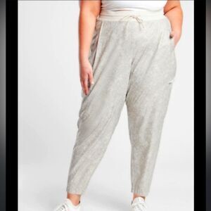 Athleta venture printed jogger drawstring pant Size 14